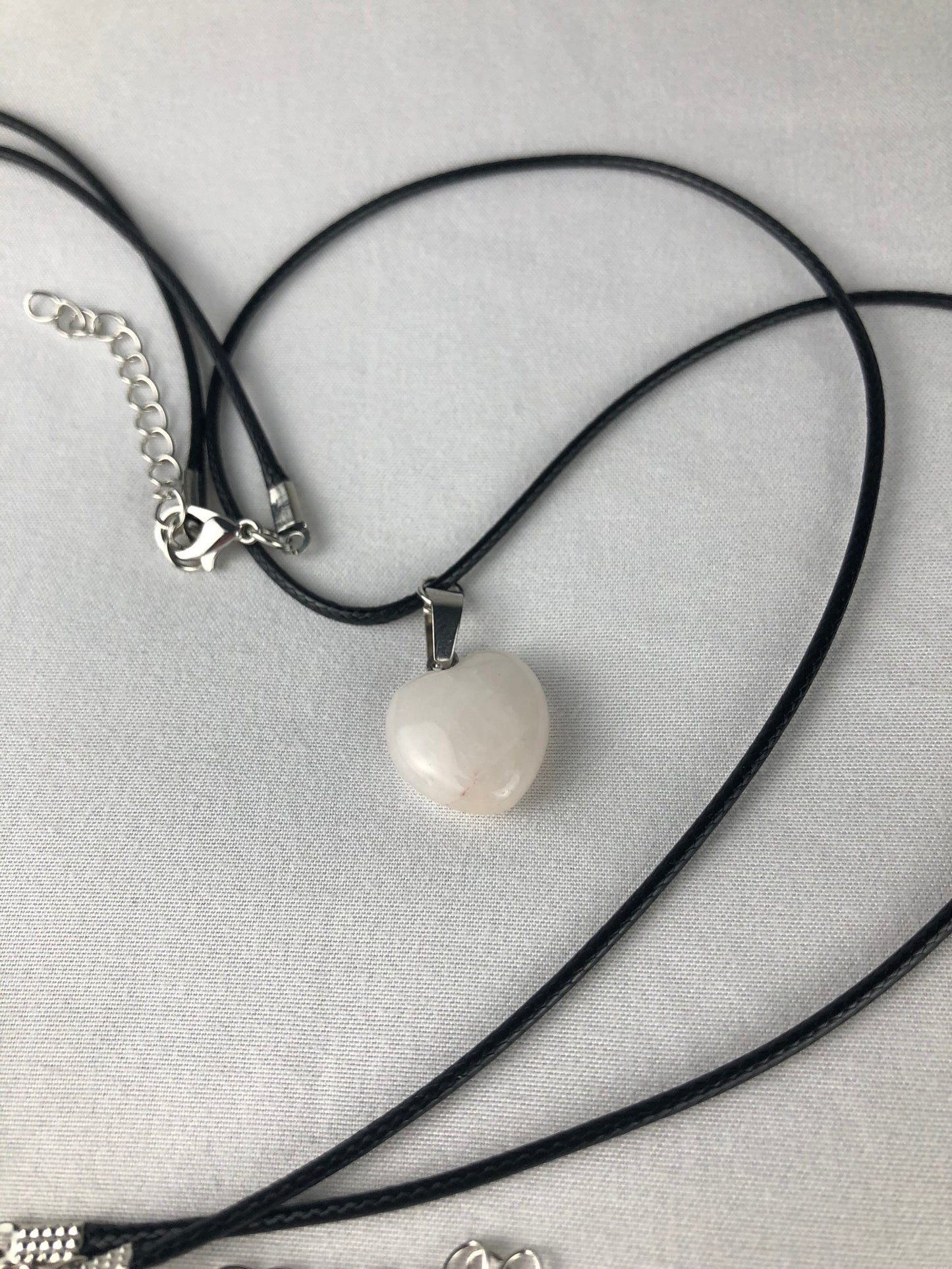Quartz Heart Necklace