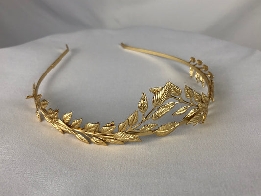 Gold Laurel Tiara Headband
